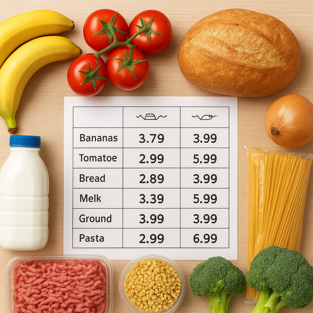 Ceny produktów spożywczych – porównanie supermarketów