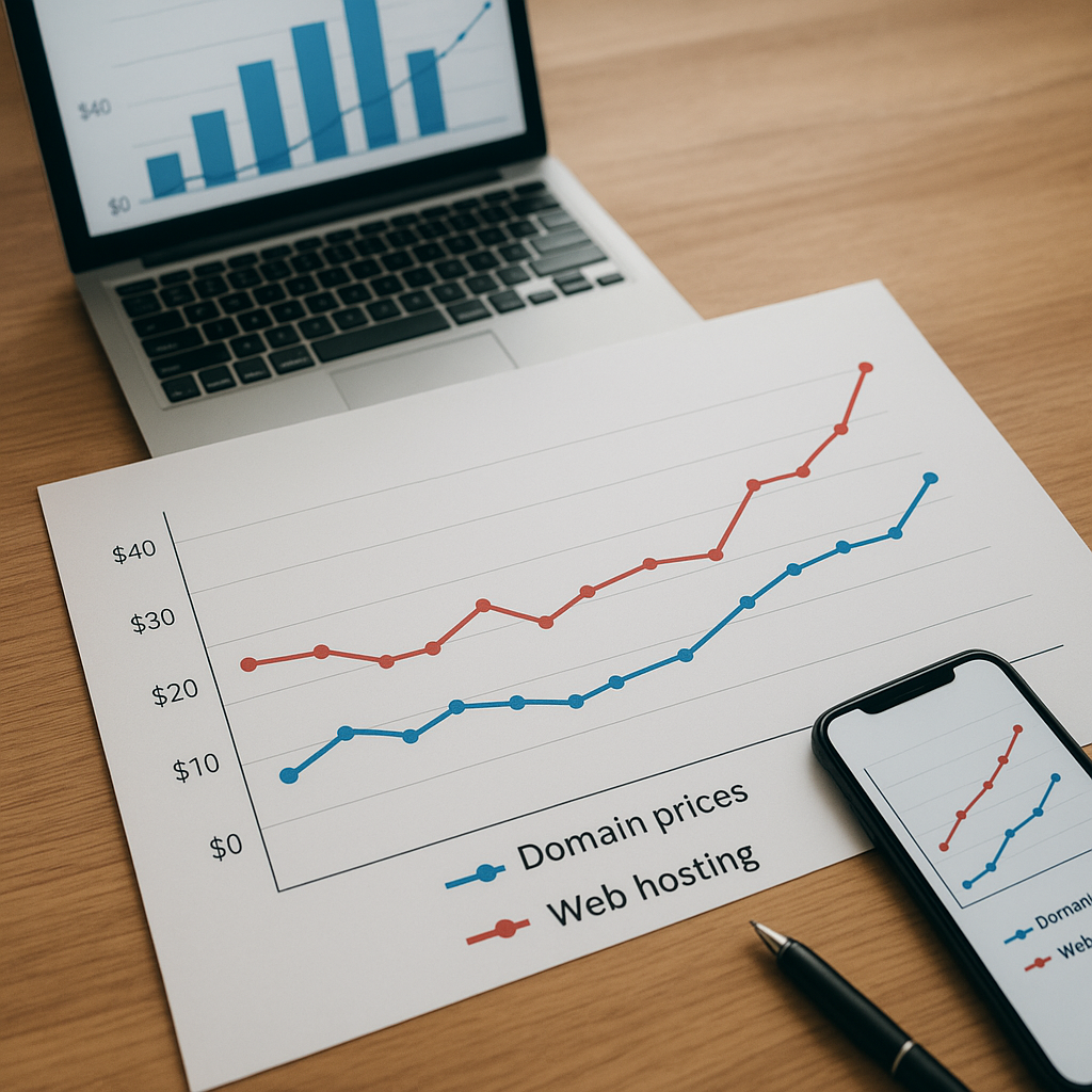 Jak kształtują się ceny domen i hostingów internetowych