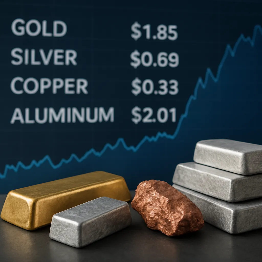 Jakie są ceny metali przemysłowych na giełdach światowych