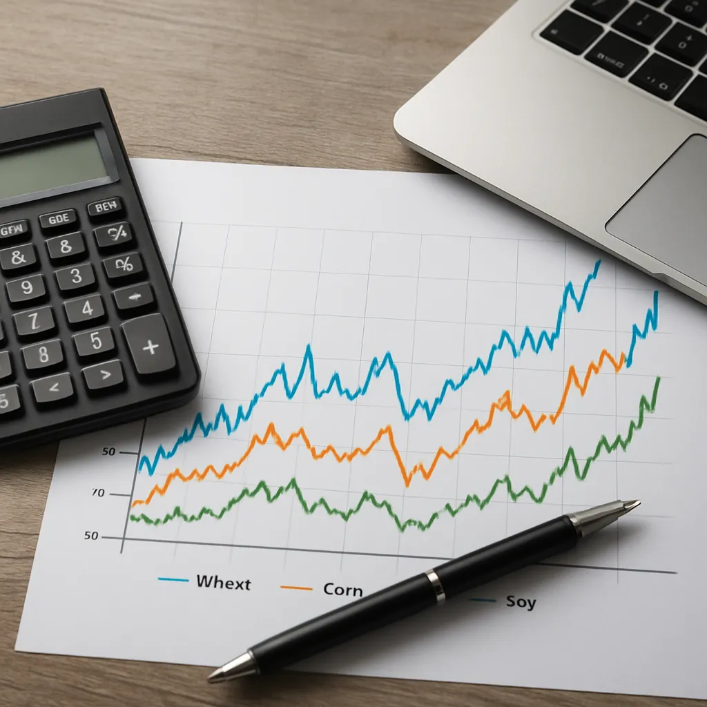 Notowania cen pszenicy, kukurydzy i soi – analiza rynków globalnych