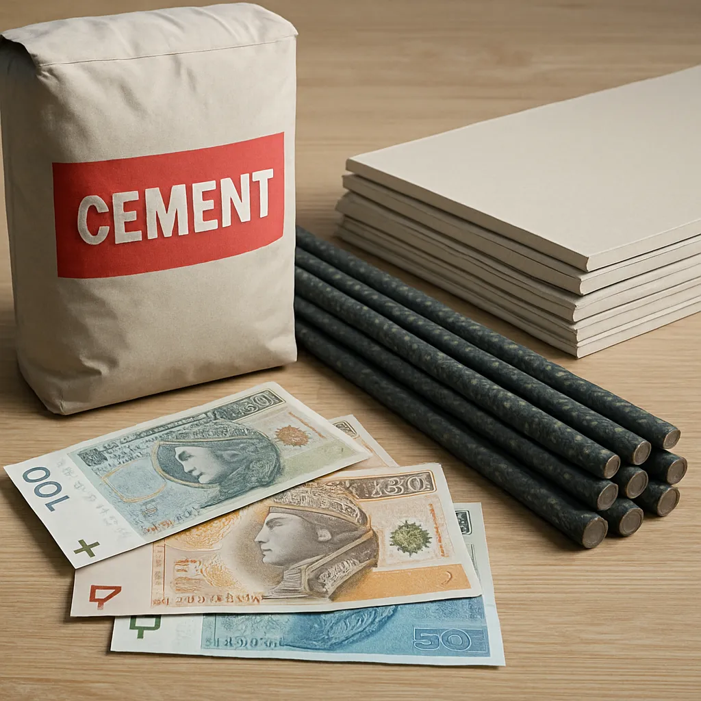 Jakie są ceny materiałów budowlanych w Polsce – cement, stal, płyty